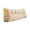 Beige, variant on Vintage Linen Triangle Wedge Pillow – Tufted Backrest Cushion with Side Pocket for Bed, Sofa & Floor – Large Headboard Support Pillow for Reading & Lumbar Support – Beige