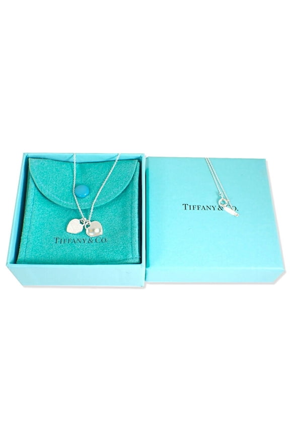 Pre-Owned TIFFANY & Co. 925 Return to Tiffany Double Heart Tag Pendant