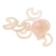 thumbnail image 4 of 10 piezas de acrílico con forma de hueca, colgantes, abalorios, manualidades para bricolaje, 23 x 20 mm Rosado Zulema Colgantes de los encantos de acrílico, 4 of 8