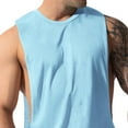 thumbnail image 6 of Taqqpue Men's Tank Top Sleeveless Muscle Stringer Workout Top Cut Open Gym Training Bodybuilding Athletic T Shirts Quick Dry Fitness Shirt, 6 of 6