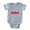 Heather Gray, variant on CafePress - FIN Shiny Ketchup - Cute Infant Baby Football Bodysuit