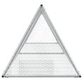 thumbnail image 3 of vidaXL Rabbit Hutch Silver 400x105x91 cm Galvanised Steel, 3 of 5
