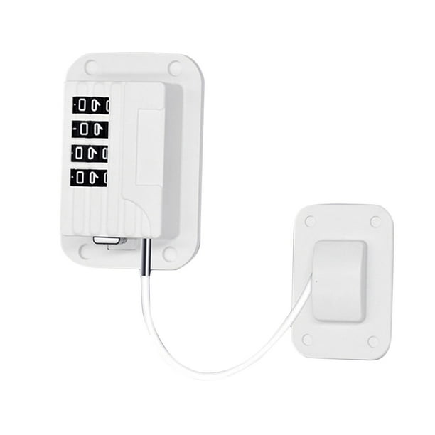 para congelador s de seguridad para de cable de 4 dígitos autoadhesiva para nevera Blanco Zulema Cerradura a prueba de niños
