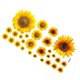 thumbnail image 2 of Decorative Yellow Sunflower Wall Stickers Perfect For Home Owners 60x32cm Self-Adhesive Designs 1 Set, 2 of 3