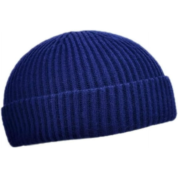 KuKuzhu Unisex Brimless Knitted Beanie Above Ears Fashion Fisherman Skull Cap Hat for Men Women