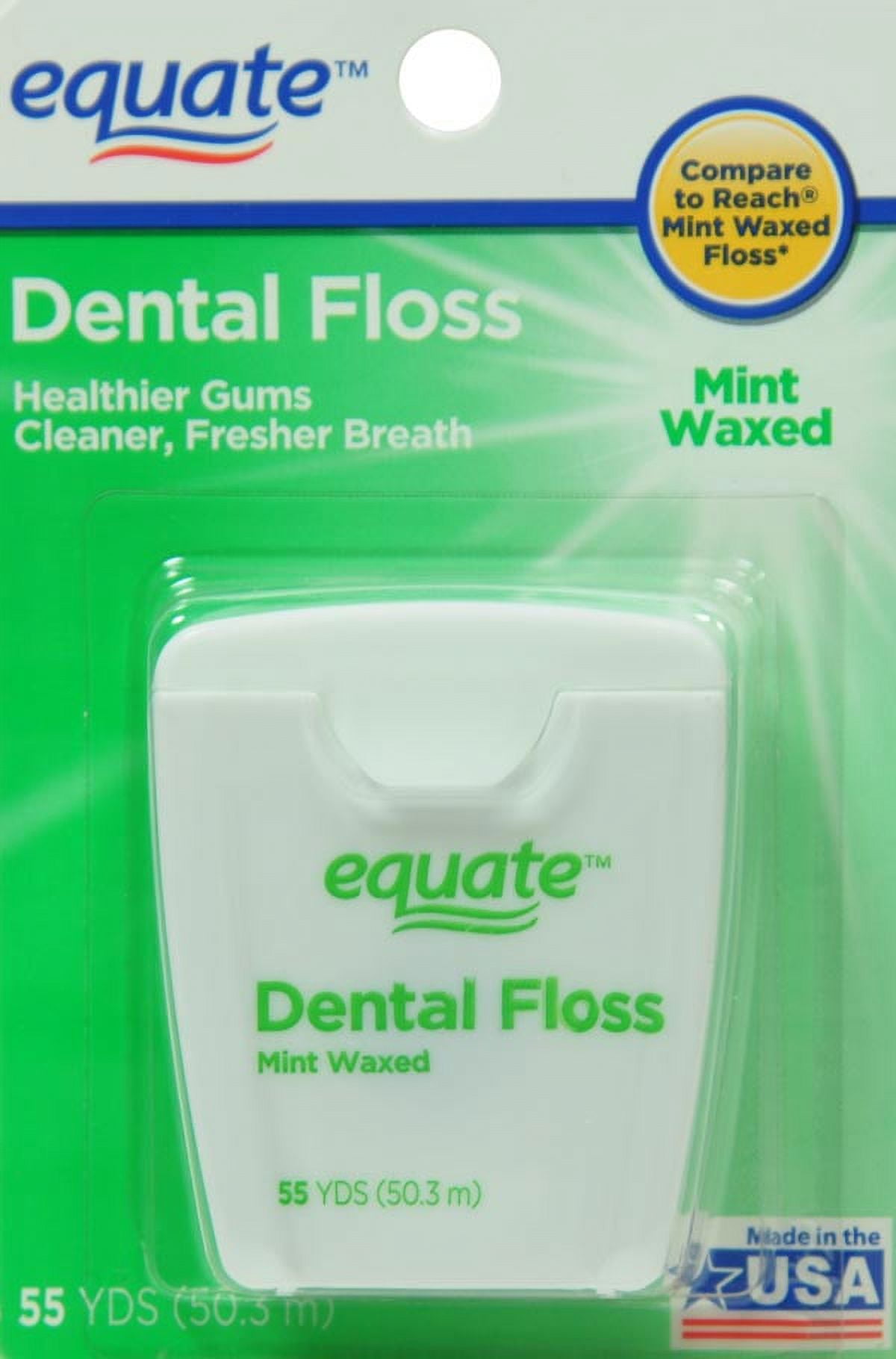 stina レオタード　fairy floss mint Ssize Equate Mint Waxed Dental Floss, 55 Yards (Compare to Reach Mint