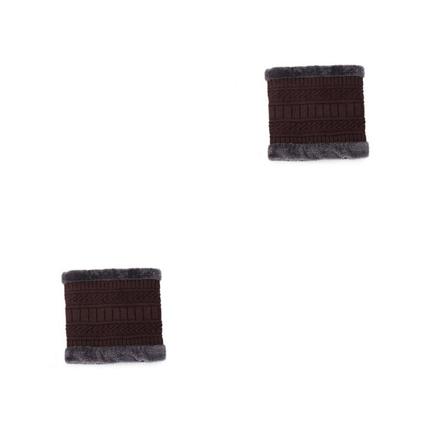 Minnieouse Calentador de cuello, pañuelo para el cuello, bufandas para montar, cuellos para clima frío, kit de disfraz de polaina marrón 2piezas Minnieouse CBP307509