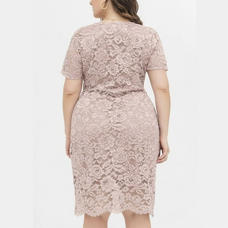 Lace curve dress top