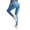Blue, variant on JIUKE Leggings for Women High Waisted Yoga Pants Stretchy Ankle Length Workout Tights with Pockets XS