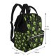thumbnail image 2 of Disketp Skulls And Cobwebs Mochila de Pañales de Gran Capacidad con Múltiples Bolsillos, Mochila de Viaje Multifuncional para Bebé, Unisex, Moderna y Resistente, 2 of 6