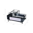 thumbnail image 3 of WHITE LABEL Stainless Steel 2-Tier Dish Rack With Self -Draining Tray (Black Color), 3 of 3