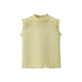 thumbnail image 2 of Toddler Kids Fashion Cute Solid Color Soft Sleeveless Lace Camisole, 2 of 8