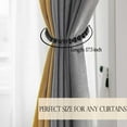 thumbnail image 5 of Magnetic Curtain Tiebacks 4 Pieces: Strong Magnets Closure, Boho Curtain Holdbacks Wooden Bead Drape Ties Curtain Ties Backs for Window Drapes Boho Farmhouse Home Office Baby Nursery Decor (Black, 4), 5 of 12