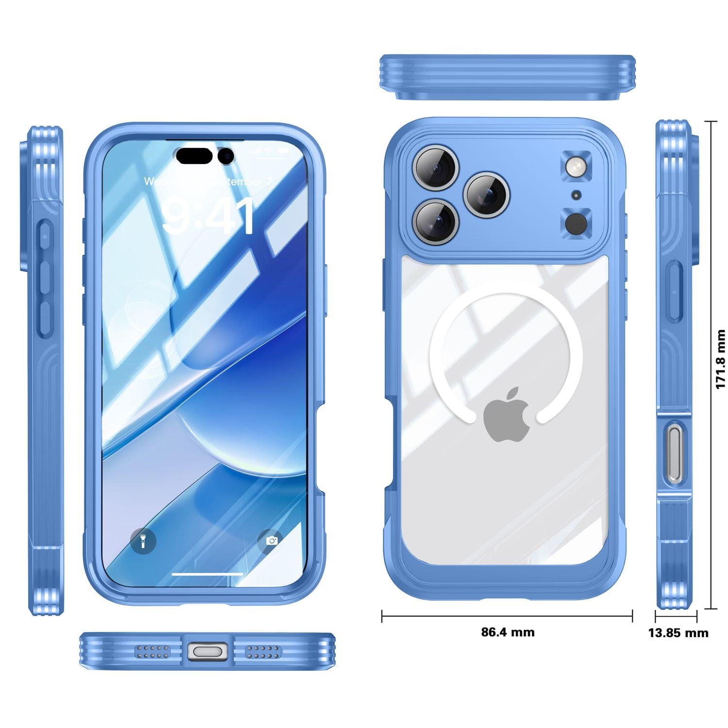 iPhoneアクセサリー SKYLRK iPhone17pro BUMP CASE Blue SKYLRK iPhone 17 Pro Case Blue ブルー カバー 未使用 SKYLRK iPhone