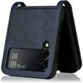 thumbnail image 5 of case for Galaxy Z Flip 4 Case Wallet, Ultra -Thin Retro Style with Card Holder Samsung Flip 4 Case Compatible with Samsung Galaxy Z Flip4 5G, Blue, 5 of 14