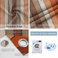 thumbnail image 2 of Fsddascl Burnt Orange Brown Blackout Curtains for Bedroom/Living Room, Thermal Insulated Kitchen Curtains, Farmhouse Vintage Wooden Grommet Darkening Window Treatment Drapes 42"x84"x2, 2 of 6