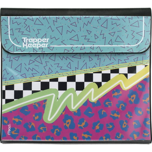 Mead Trapper Keeper Binder, 1" Round Rings, Funky (260038L-WMT)