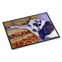 Carolines Treasures 7162JMAT Harlequin Natural Great Dane Doormat 24x36 36"L x 24"W multicolor
