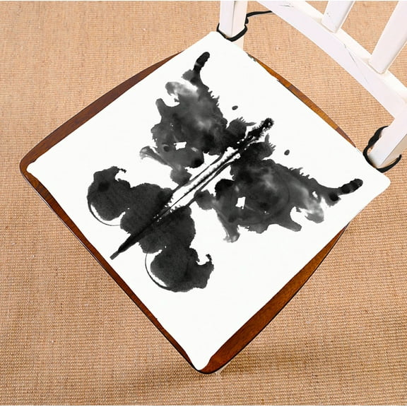 ABPHQTO Butterfly Rorschach Inkblot Chair Pad Seat Cushion Chair Cushion Floor Cushion Two Sides Printing 16x16 Inch