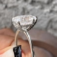thumbnail image 2 of Cora jewellery 3CT Pear Moissanite Hidden Halo Engagement Ring For Women, 18K White Gold, 2 of 6