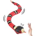 thumbnail image 1 of 15.74 x 1.6 x 1.4 inches Red Simulación realista, juguete de serpiente con detección inteligente, juguetes interactivos para gatos, juguete eléctrico de inducción infrarroja Rc,, 1 of 5