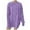 Purple, variant on PMVFHDE Women's 2025 Loose Lazy Knit Sweater Top Casual Round Neck Long Sleeve Solid Pullover Plus Size Mid Long Thickened Daily Versatile Coat sweaters for women Pink,A