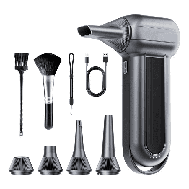 "Turbo Jet Fan 150000 Rpm, Soplador Eléctrico Plumero De Aire Malubero, Gris"