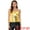 Gold, variant on Women's Metallic Sleeveless Slim Fit Cami Top M Beige Holographic