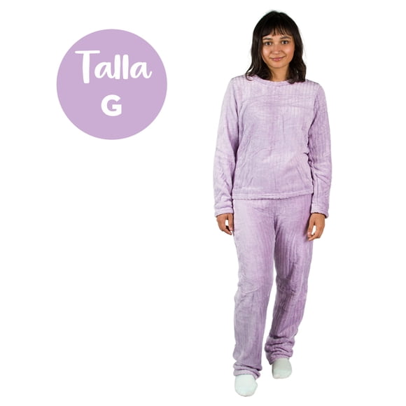 Conjunto De Pijama para Dama SILK DREAMS | Conoce Nuestra línea de Pijamas para Mujer | Suave + Cómoda + Térmica = ¡Perfección! | Pijama De Noche y/o Dia (Grande)