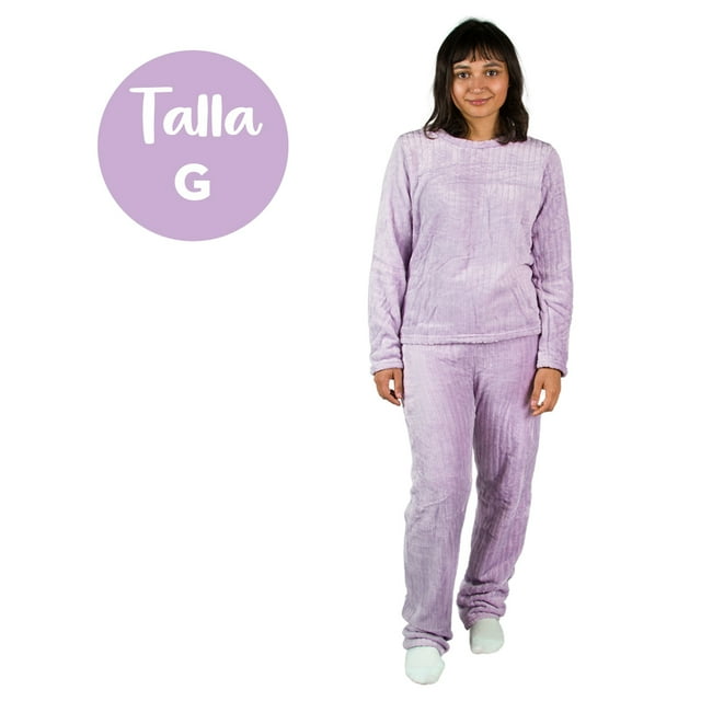 Conjunto De Pijama para Dama SILK DREAMS | Conoce Nuestra línea de Pijamas para Mujer | Suave + Cómoda + Térmica = ¡Perfección! | Pijama De Noche y/o Dia (Grande)