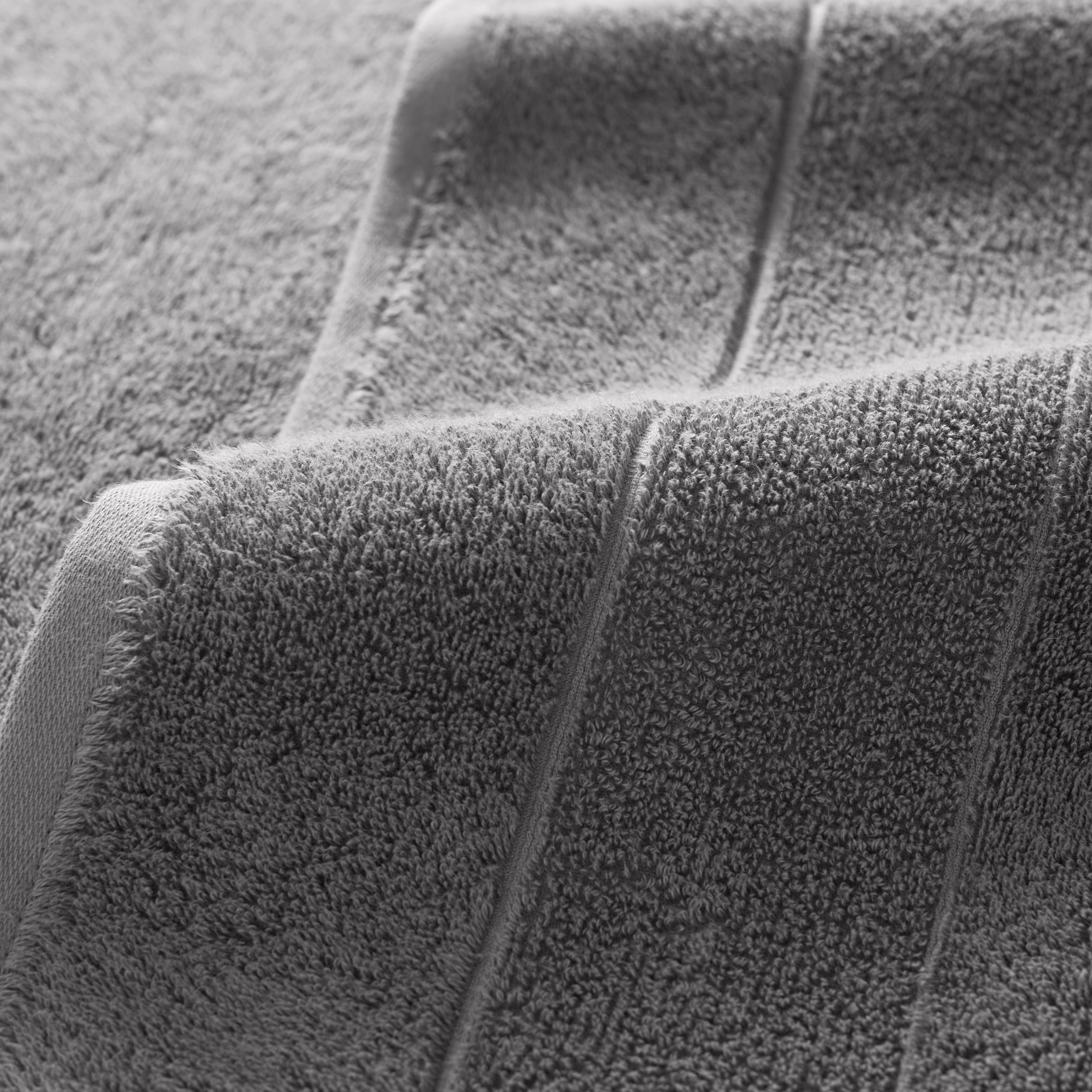 Aston & Arden Turkish Cotton Bath Towels (2-Pack), Thick 600 GSM, 30x60 in., Ultra Soft and Plush, Solid Charcoal Grey