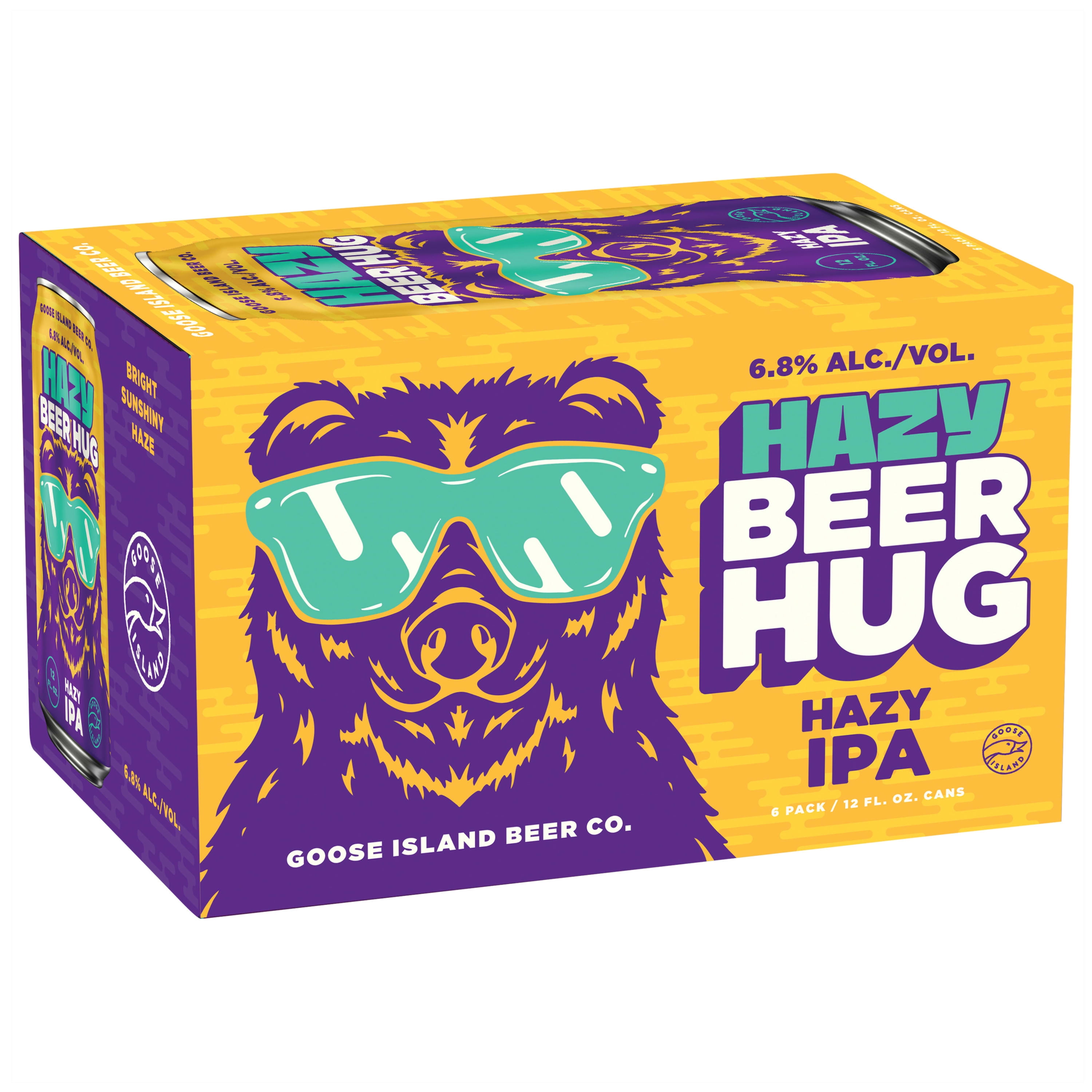 Goose Island Hazy Beer Hug IPA, 6 Pack 12 fl. oz. Cans, 6.8 alc./vol