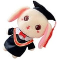 thumbnail image 4 of Classe de 2021 Graduation Peluche Animal en Peluche Lapin Grad Photo Décorative Prop Graduation Partie Faveurs, 4 of 8