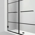 thumbnail image 3 of DreamLine Unidoor Madrid 58-58 1/2 in. W x 72 in. H Frameless Hinged Shower Door in Satin Black, 3 of 7