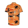thumbnail image 4 of Yaoyar Men's Fashion Casual Floral Print Hawaiian Shirt Funky Beach Printed Tropical Beach Shirt Casual Button Down Short Sleeve Tops, 4 of 5