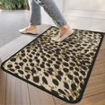 thumbnail image 4 of Brown and Black Leopard Print Door Rugs,Washable Non Slip Door Mats Indoor,Decorative Door Mats,Entry Mat Indoor for Entrance,Bedroom,Kitchen,Bathroom,30"x17", 4 of 6