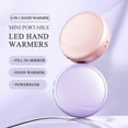 thumbnail image 4 of PATLOLAV Multi-purpose Hand Warmer ,3 in 1 USB Portable Rechargeable Hand Warmer Power Bank Makeup Mirror, 500mAh Heating Mini 12h Long Life Heater Hand Warmer Fast Heating ,Ideal Winter Gift, 4 of 5