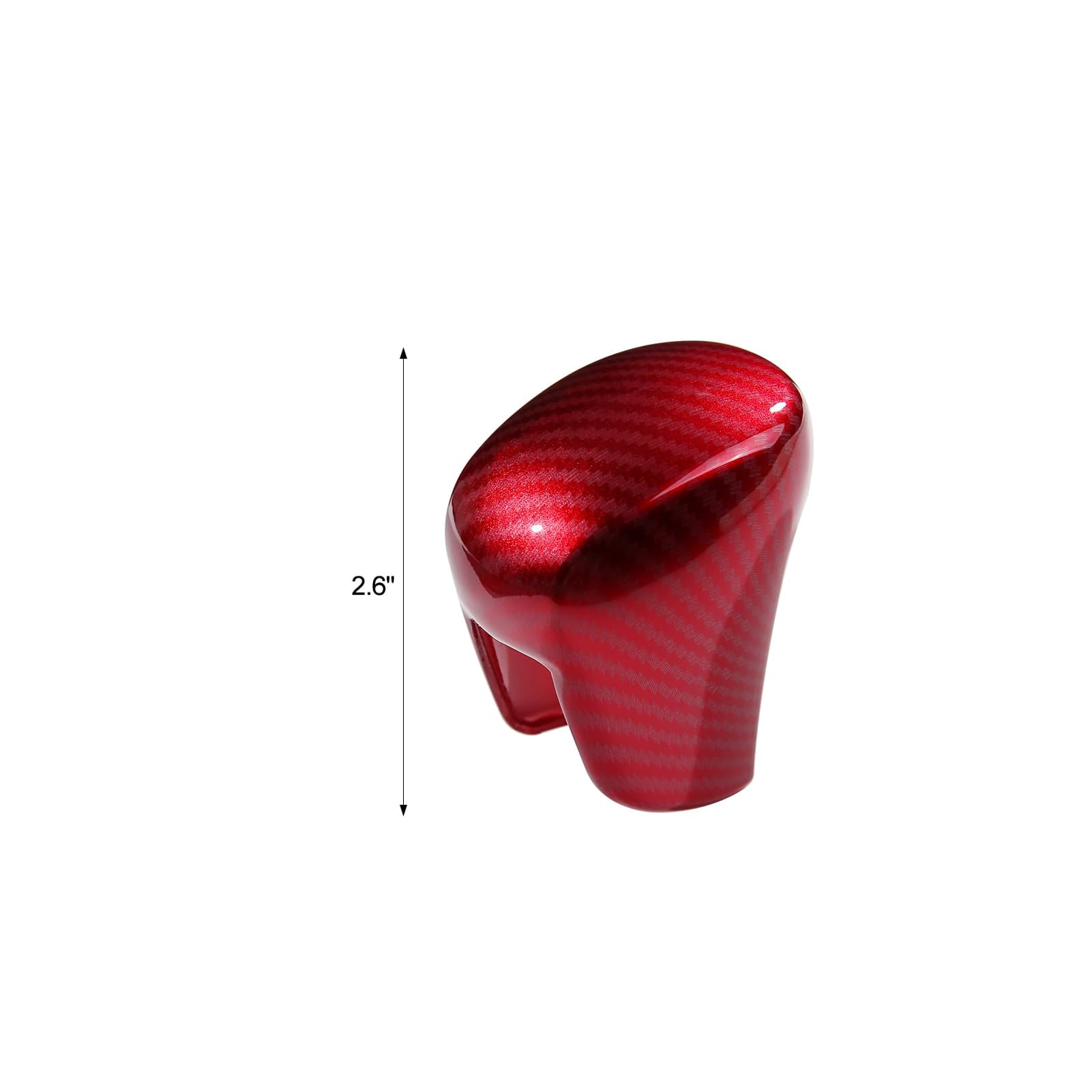 Compatible with Honda Civic 2022 2023 2024 2025 2026 for CRV HRV 2023 2024 2025 2026 for Accord 2018-2024 2025 2026 Accessories Car Center Console Gear Shift Knob Cover Trim Cap -Red Carbon