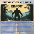 thumbnail image 3 of 1 Pcs 2D Flat License Plate Covers & Frames, Bigfoot For Decorative Front, Waterproof For Decoration Aluminum License Plate Covers & Frames Cover For Men Women, 12" X 6", 3 of 7