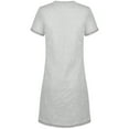 thumbnail image 3 of SofiePJ, Women's, Embroidered Short Sleeve Pure Cotton Nightgown, Heather Gray, S, 3 of 3