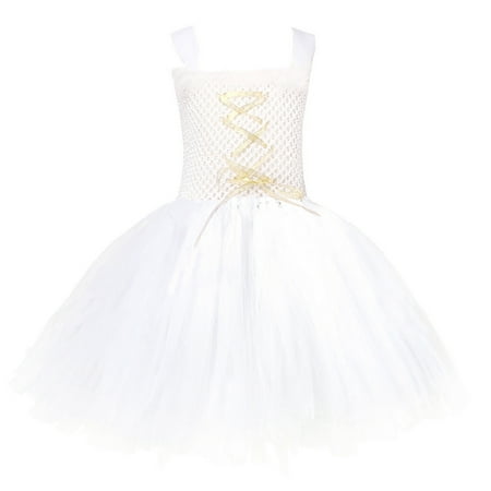 

Itsun Summer Savings Clearance 2024! Girls Summer Dress Girls Tulle Stage Performance Walking Gowns Princess Dress Sets Dress for Toddler and Baby Girl White 10-12 Years