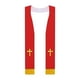 thumbnail image 1 of Estola de misa para clérigos, estola clásica de graduación para hombres, mujeres, bodas, adultos, Rojo Blanco, 1 of 9