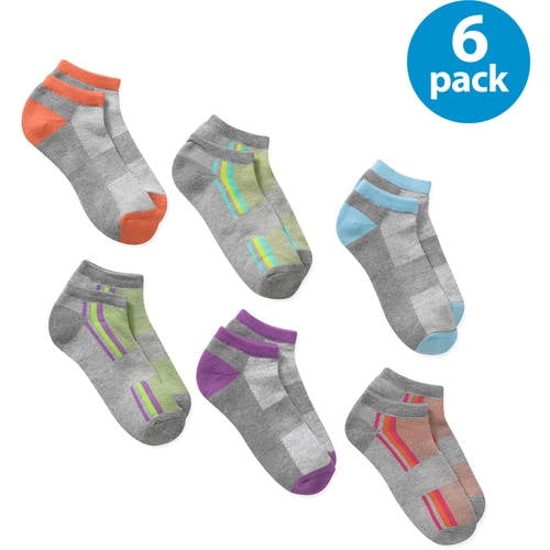Danskin - Mid-Cushion NoShow Socks, 6 Pack - Walmart.com - Walmart.com