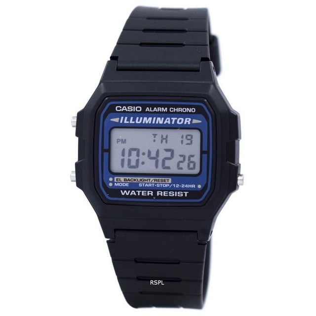 Casio Digital Quartz Alarm Chrono Illuminator F-105W-1ADF F105W-1ADF Men's Watch