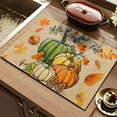 thumbnail image 6 of AUQ Pumpkins Maple Leaves Fall Placemats,12X16 Inch Seasonal Autumn Thanksgiving Table Mats for Party Kitchen Dining Decoration Thanksgiving Placemats, 6 of 7