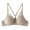 Beige Bra for Women, variant on Solid Color Lace Front Button Bra, Cross Back Design, Women's Lingerie for Fashion or Everyday Wear, Comfortable and Seductive Beige,L