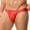 Red, variant on Zivyakyron Silky Mens Briefs Athletic Low Rise Mens Underwear Plain Breathable Loose Underpants