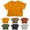 Orange, variant on CYRBOKO T-Shirts for Toddler Boys, Cotton Summer Loose Crewneck Short Sleeved Top Orange Size 5 T