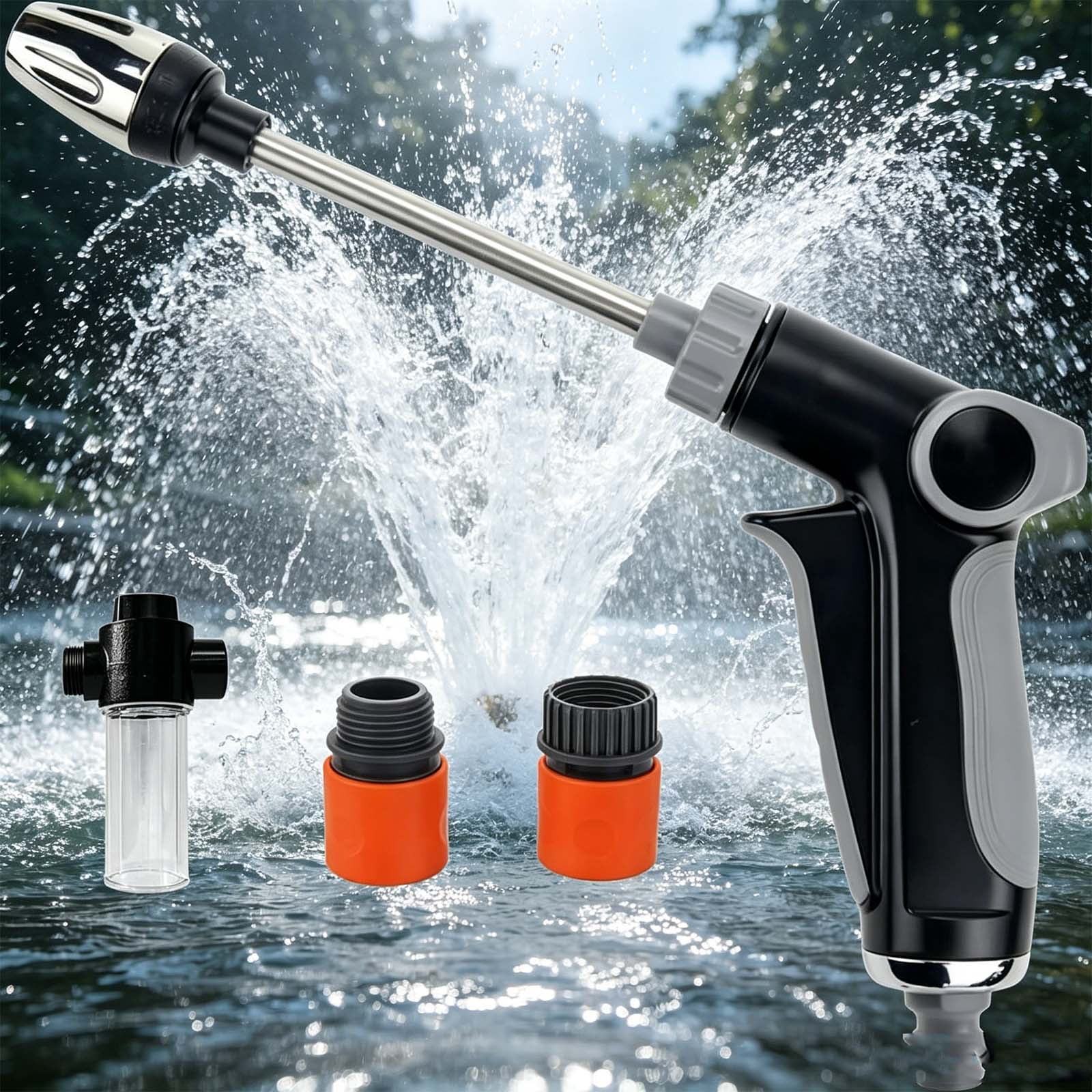2026 Upgraded Pressure Washer, Turn Any Hose Into A High Pressure Water Cleaning Jet, Power Washer Hose Attachment for Garden Hose and Car Garden Yard Cleaning