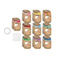 thumbnail image 4 of Tachiuwa 30 Set Valentine's Day Gift Cards Candy Holder Card Jars Exchange Card for Valentine Gift Cards for School Classroom Party B, 4 of 10
